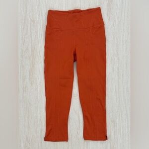 Free People Movement Rise Up Crop Leggings size XS Orange